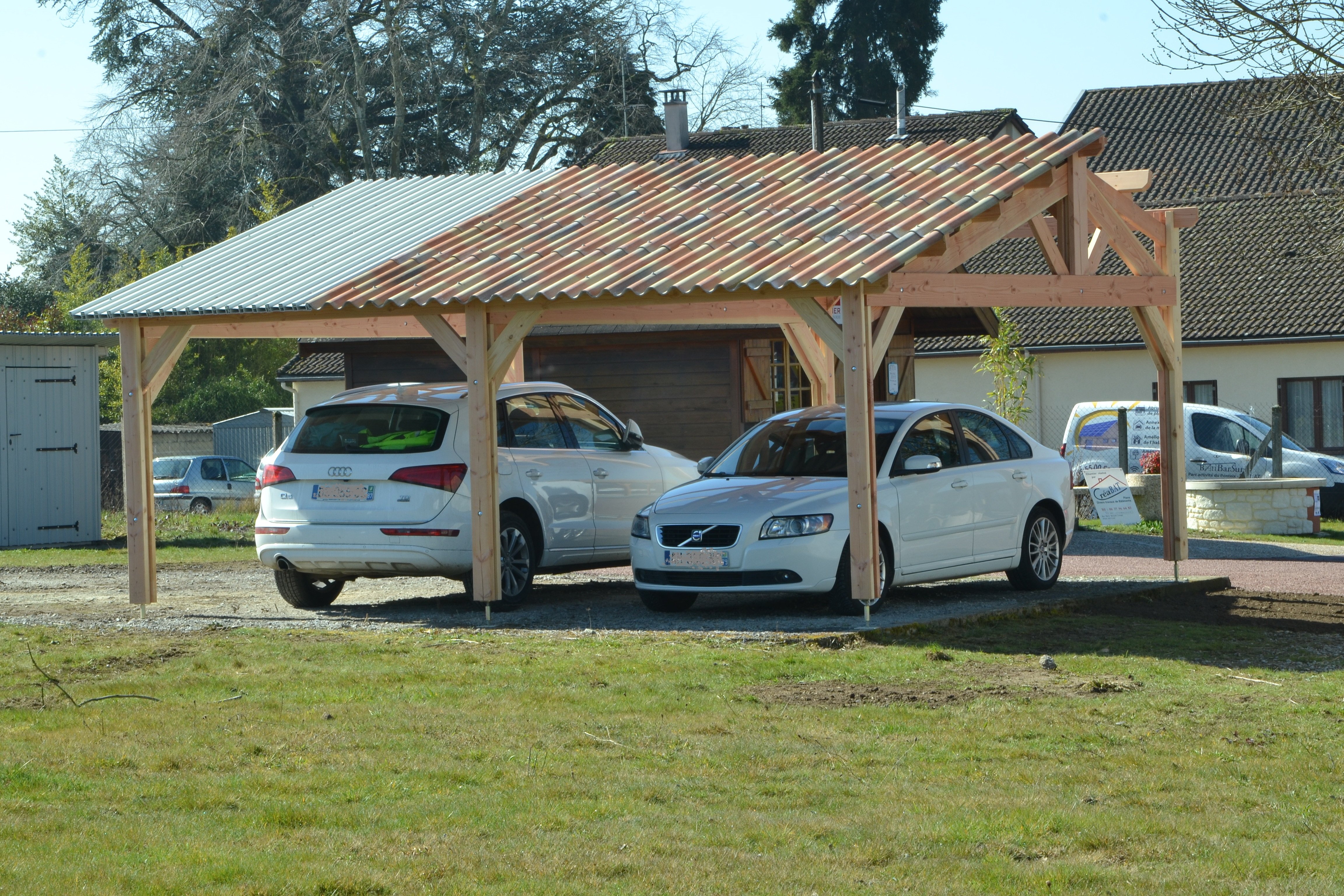 Garage 2 Places Charpente Poteau/Poutre