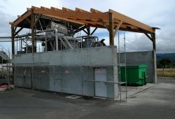 (87) Charpente Bois lasuré, sur Station d'épuration 