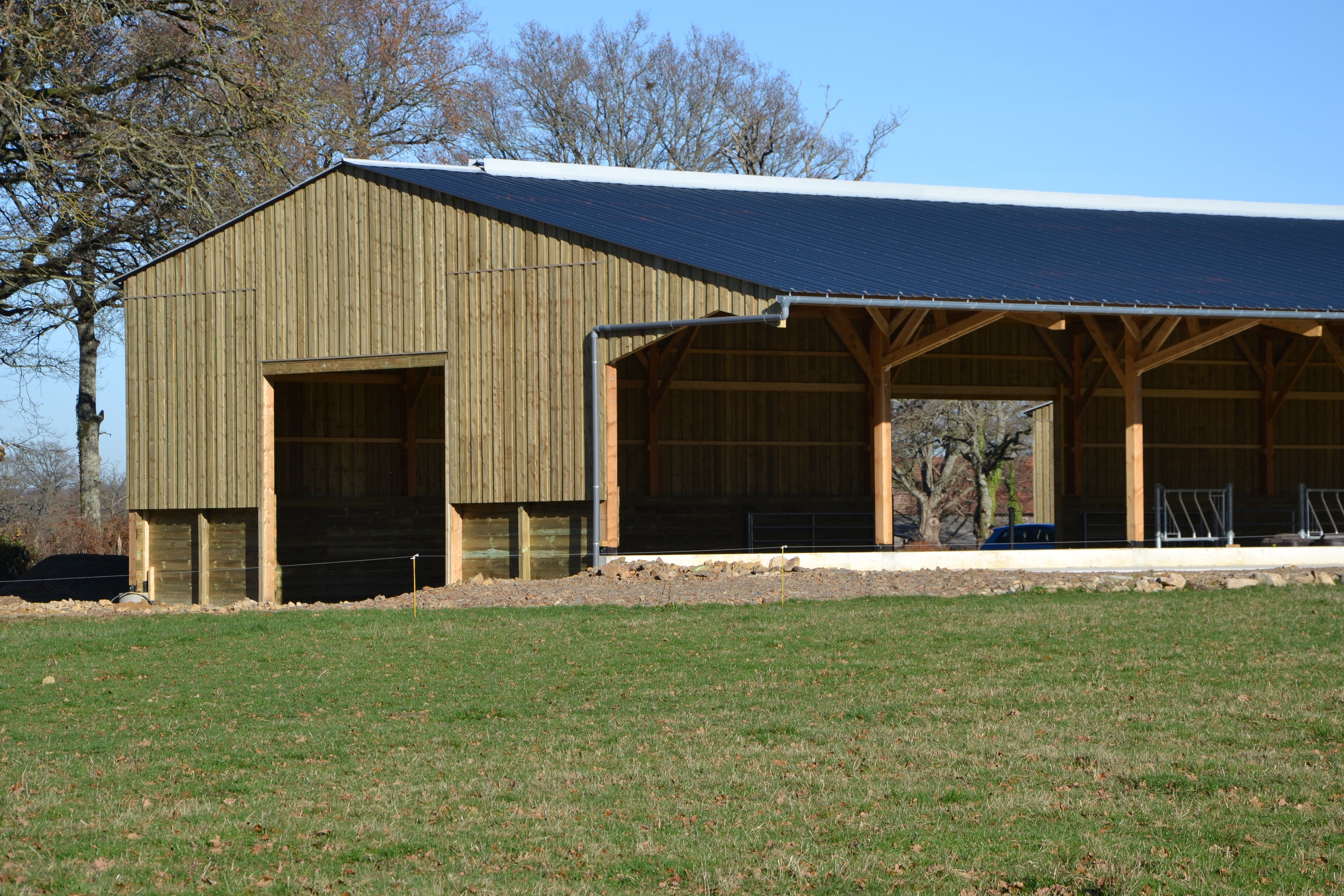 Vue Bardage Agricole en Pignon