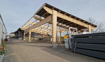 Bâtiment industriel en cours de construction - CMBM