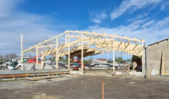 Structure bois pour bâtiment industriel - CMBM