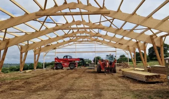 Structure bois pour manège à chevaux - CMBM