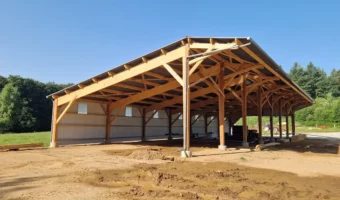 Hangar de stockage monopente