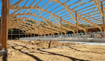 Stabulation stockage, détail de l'ossature